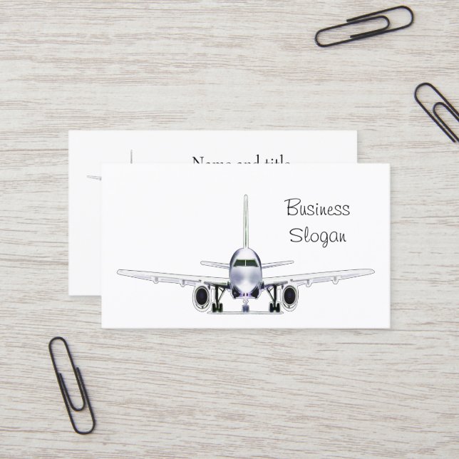Airplane Pilot Business Card (Front/Back In Situ)
