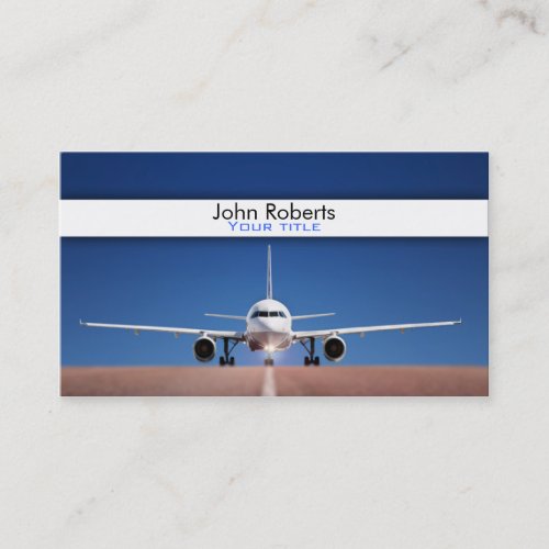 Airplane pilot business card