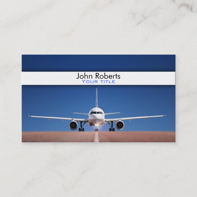 Airplane pilot business card (Front)