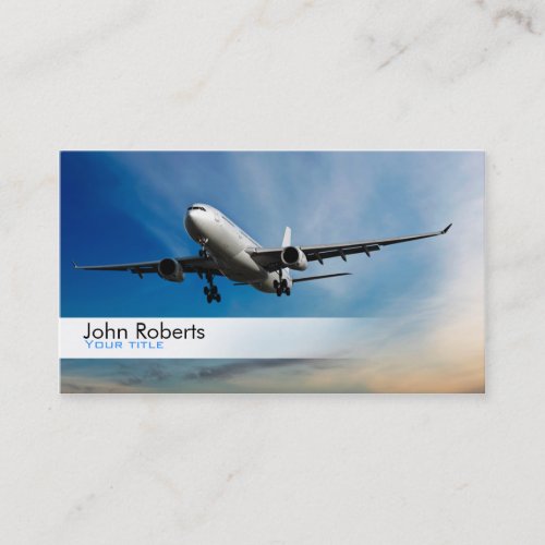 Airplane pilot business card