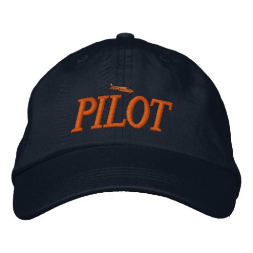 Airplane Pilot Embroidered Hat