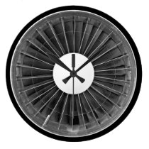 Airplane Pilot Engine Turbine Wall Clock Airplane Pilot Engine Turbine Wall Clock