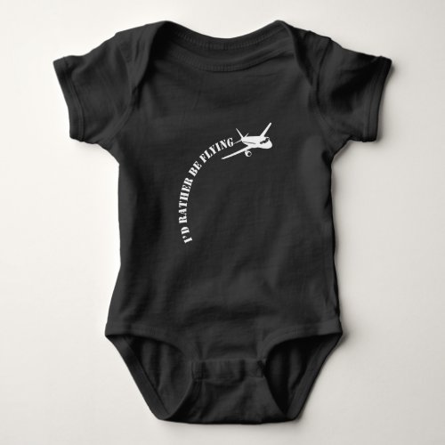 Airplane Pilot Flying Plane Aviation Enthusiast Baby Bodysuit