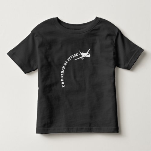 Airplane Pilot Flying Plane Aviation Enthusiast Toddler T_shirt