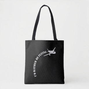Airplane Pilot Flying Plane Aviation Enthusiast Tote Bag