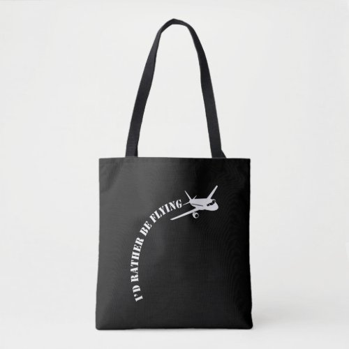 Airplane Pilot Flying Plane Aviation Enthusiast Tote Bag