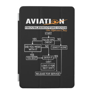 Airplane Pilot Funny Pilot Troubleshooting Guide iPad Mini Cover