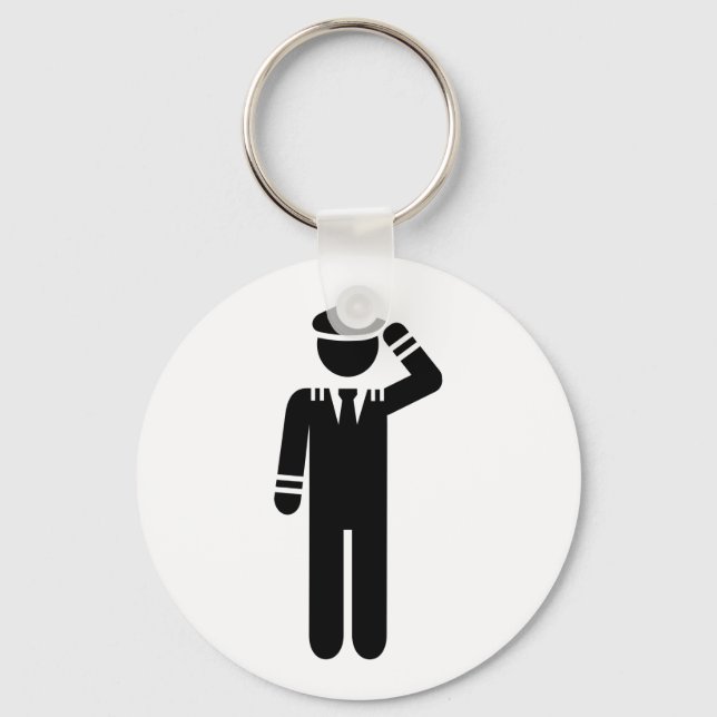 Airplane pilot keychain (Front)