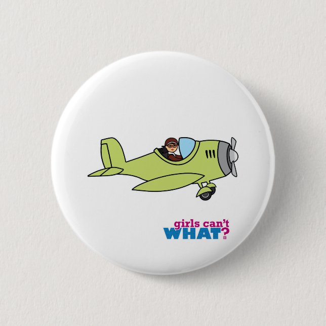 Airplane Pilot - Medium Button (Front)