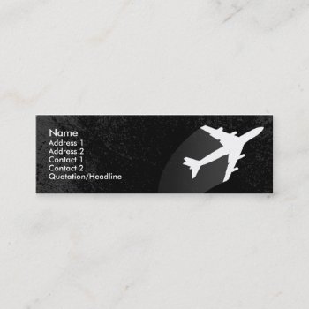 Airplane Pilot Or Flight Attendant Business Card by businesscardtemplate at Zazzle