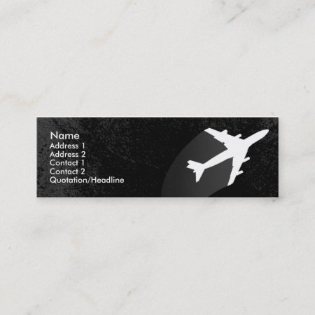 Airplane Pilot Or Flight Attendant Business Card