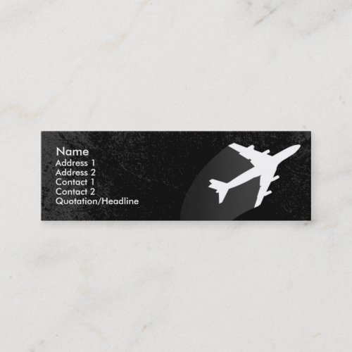 Airplane Pilot or flight attendant business card