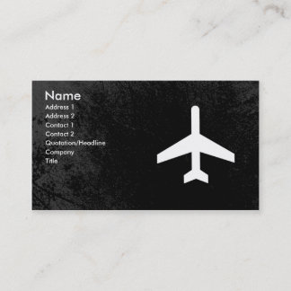 Airplane Pilot or flight attendant business cards