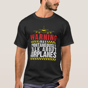 Airplane Pilot Planes Fly Aerospace Lover Engineer T-Shirt
