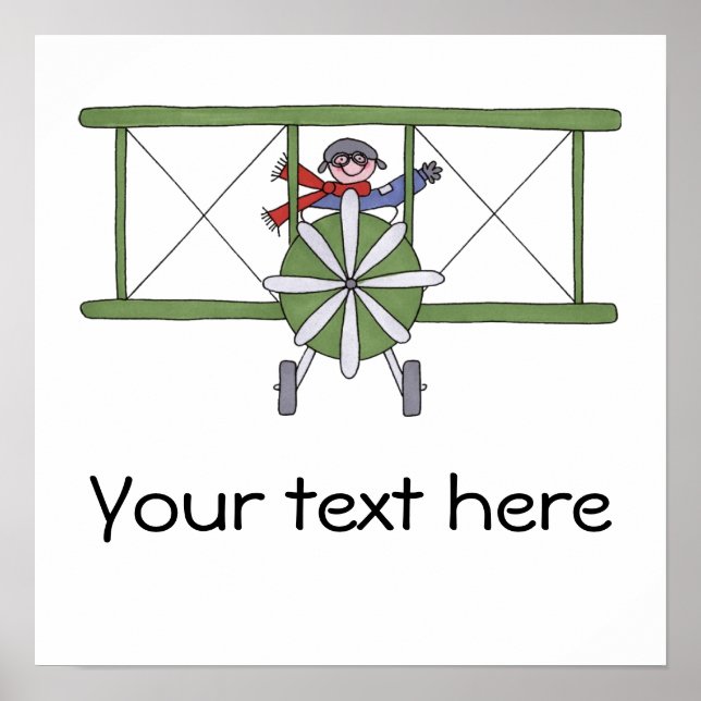 Airplane Pilot Poster (Front)