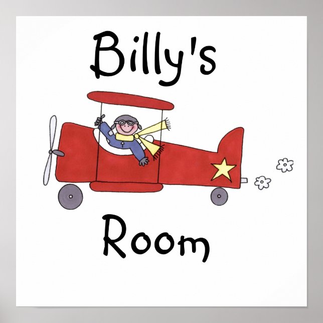 Airplane Pilot Poster (Front)