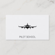 Airplane | Pilot School | Private Flights Business Card at Zazzle