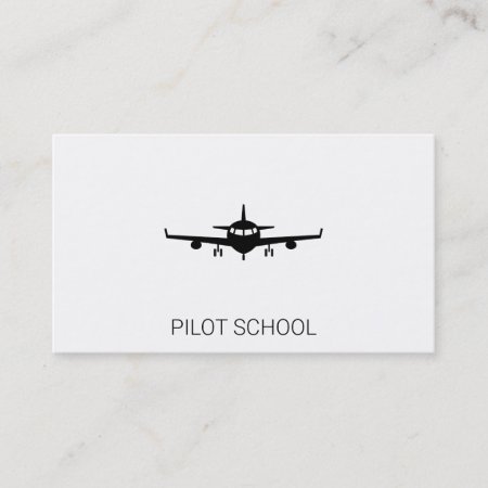 Airplane | Pilot School | Private Flights Business Card