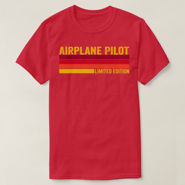 Airplane Pilot T-Shirt (Design Front)