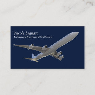 Airplane Pilot Trainer Business Card