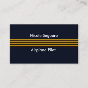Airplane Pilot Trainer Business Card