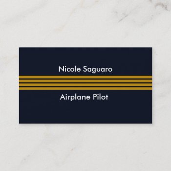 Airplane Pilot Trainer Business Card by CalmEnergy at Zazzle