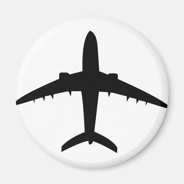 airplane plane aircraft icon magnet (Front)