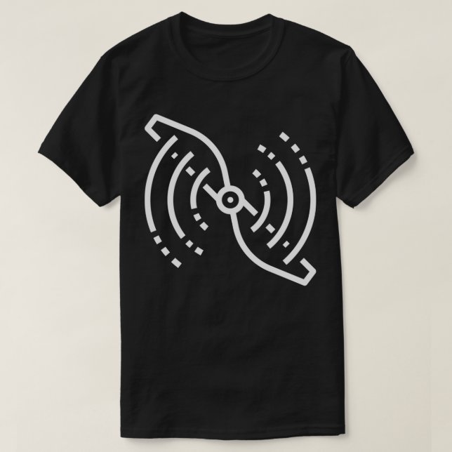 Airplane Propeller Clear Prop White T-Shirt (Design Front)