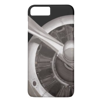 Airplane Propeller Closeup Iphone 8 Plus/7 Plus Case by wildapple at Zazzle