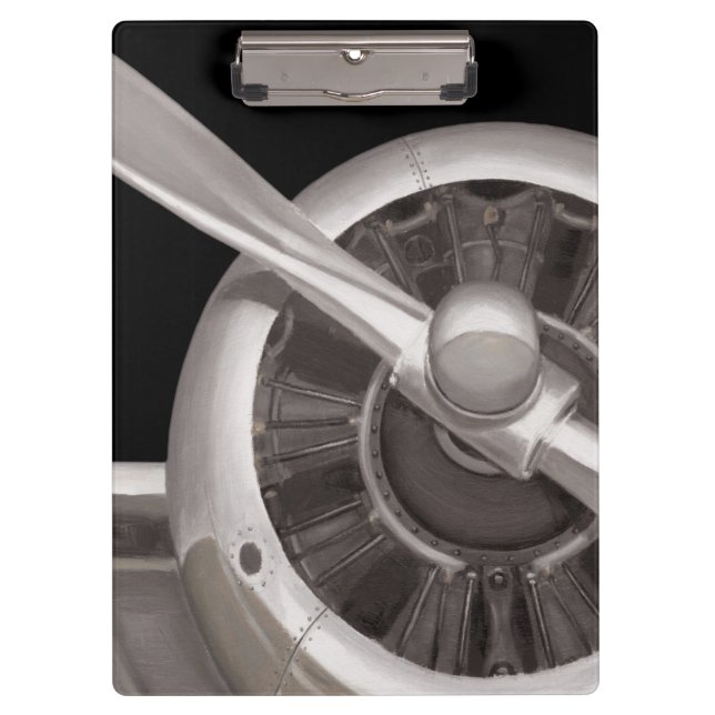 Airplane Propeller Closeup Clipboard (Front)