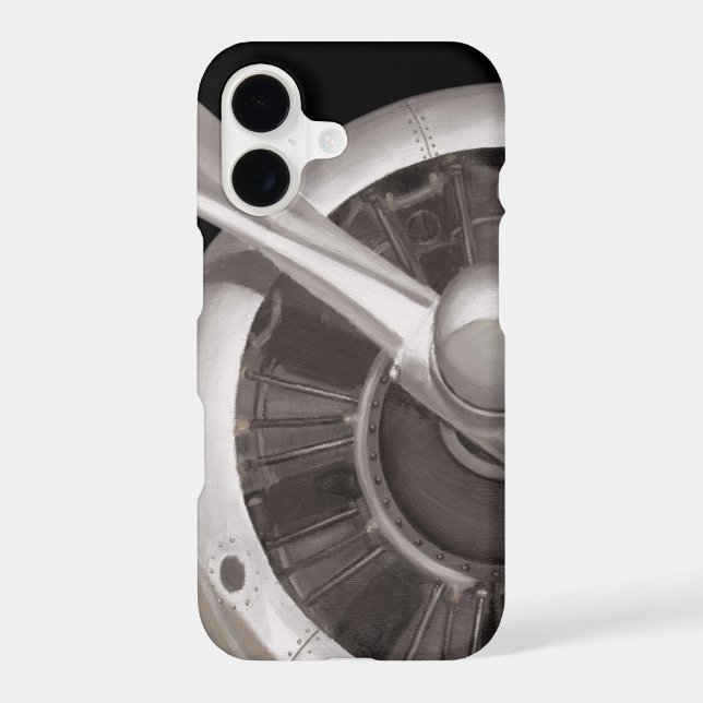 Airplane Propeller Closeup Iphone Case (Back)