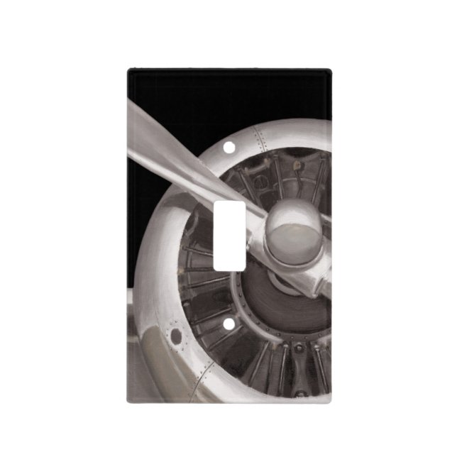 Airplane Propeller Closeup Light Switch Cover (Front)