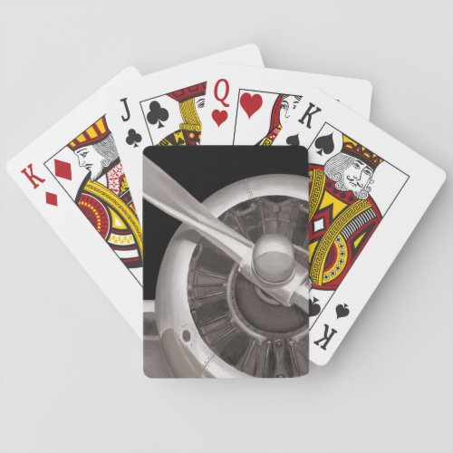 Airplane Propeller Closeup Playing Cards
