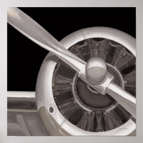 Airplane Propeller Closeup Poster