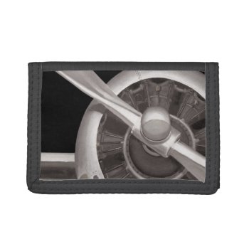 Airplane Propeller Closeup Trifold Wallet by wildapple at Zazzle