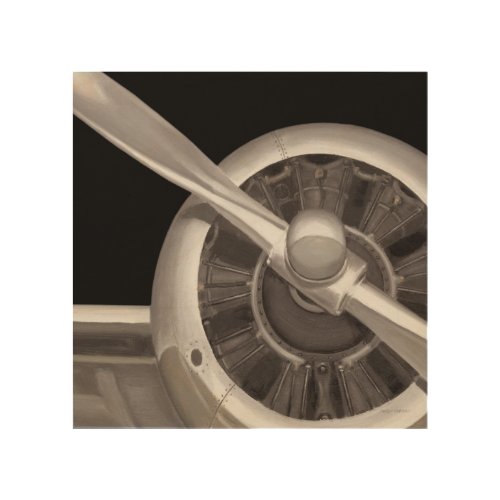 Airplane Propeller Closeup Wood Wall Decor