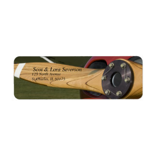 Airplane Propeller Return Address Labels