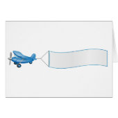 Airplane pulling banner cards (Front Horizontal)