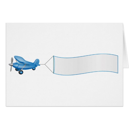 Airplane pulling banner cards (Front Horizontal)