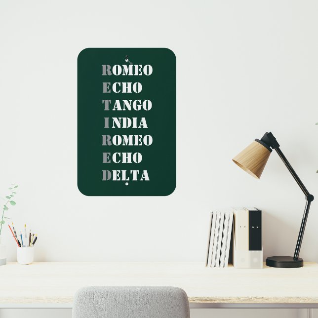 Airplane Retired Nato Phonetic Alphabet Aviation Metal Sign (Creator Uploaded)