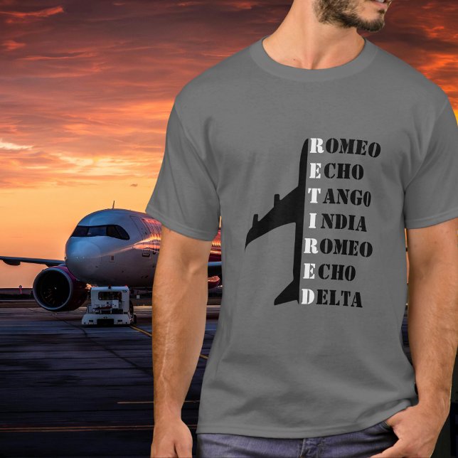 Airplane Retired Nato Phonetic Alphabet Aviation T-Shirt (Creator Uploaded)