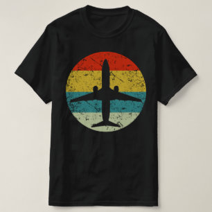 Airplane retro vintage silhouette 70s T-Shirt