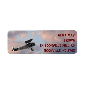 Airplane- Return Address Labels by NedHReece at Zazzle