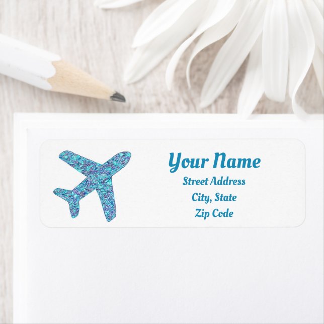 Airplane Return Address Labels (Insitu)