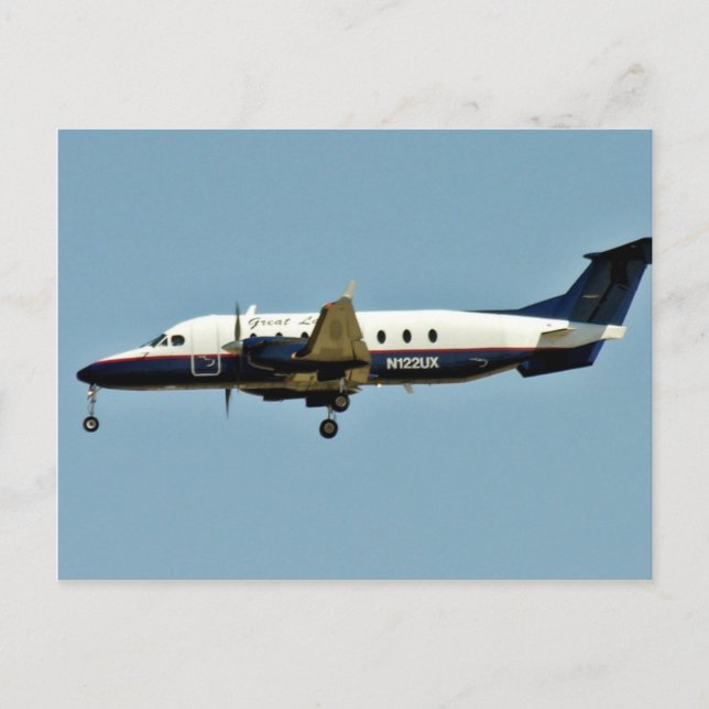 Airplane roar through the sky postcard (Front)