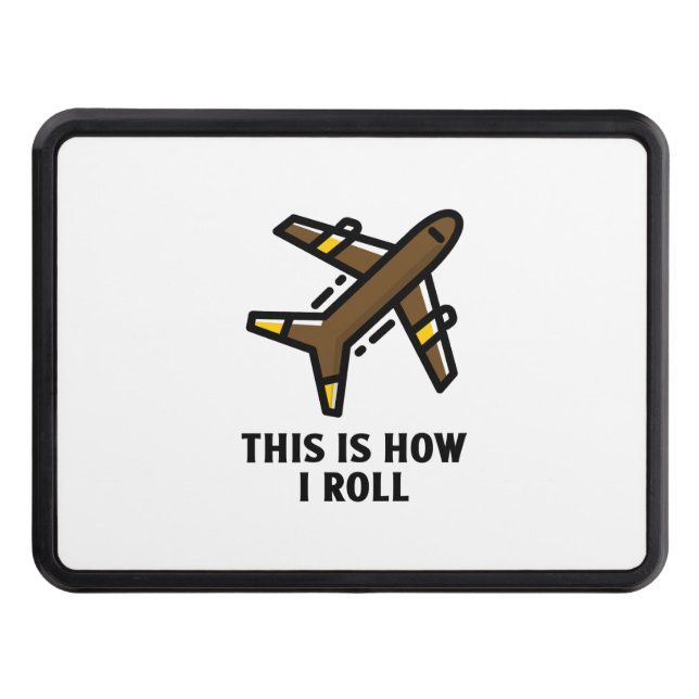 Airplane roll pilot aviation hitch cover (Front)