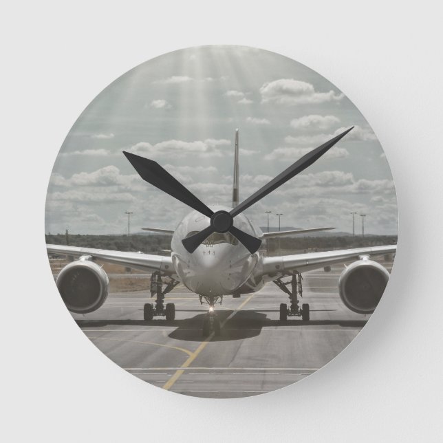 Airplane    round clock (Front)