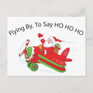 Airplane Santa Postcard