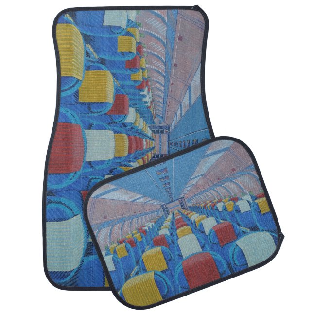 Airplane Seats (by Gregorio Undurraga) Car Floor Mat (Set)