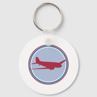 airplane silhouette keychain